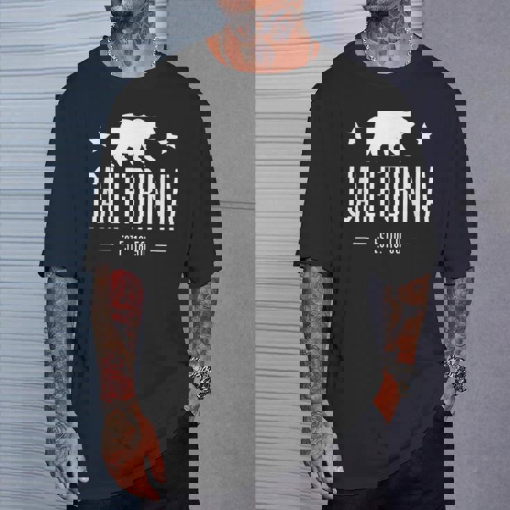 Cool California Republic カリフォルニアギフト カリフラッグ Tシャツ 彼への贈り物