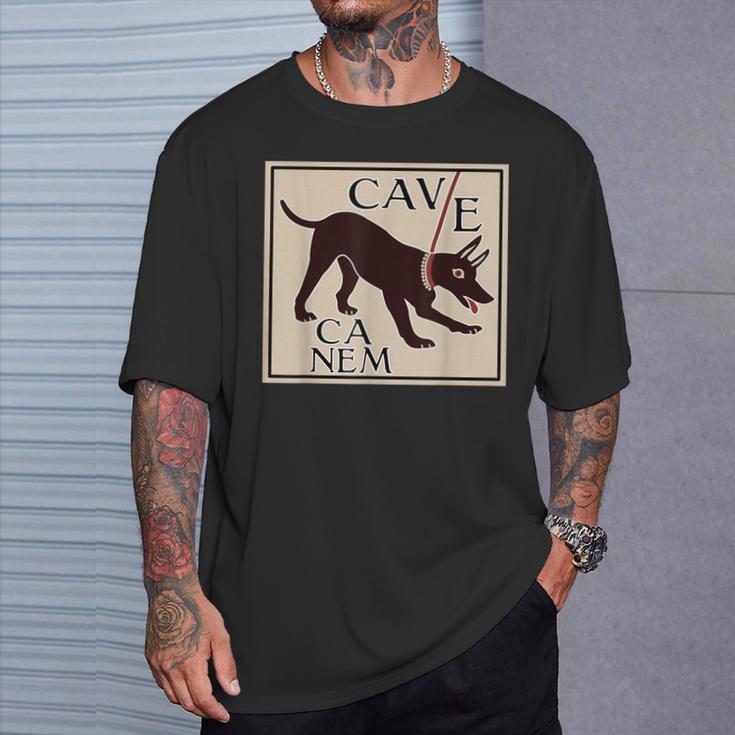 Cuidado Con El Perro Cave Canem Imagen Grecorromana Camiseta unisex Regalos para él