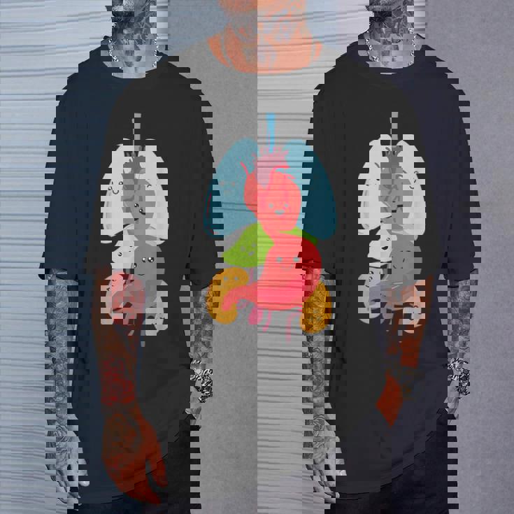 Cute Anatomy Internal Organs Body Tシャツ 彼への贈り物