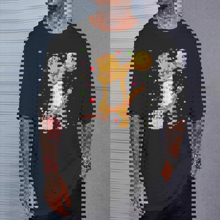 Dabbing Cat ボウリングシャツ 面白いボウリングギフト 猫 お母さん 女の子 Tシャツ 彼への贈り物