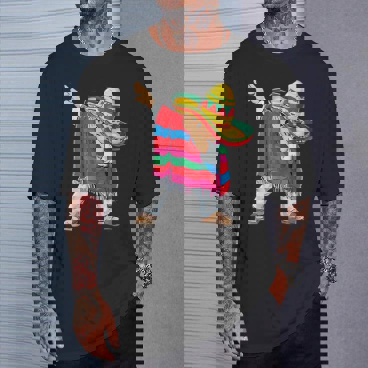 Dabbing メキシカン ポンチョ シンコ・デ・マヨ ボーイズ メンズ ソンブレロ ダブ Tシャツ 彼への贈り物