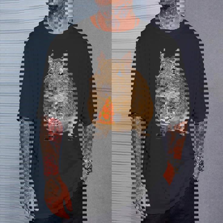 Degu Eating Alice Of Pizza Tシャツ 彼への贈り物