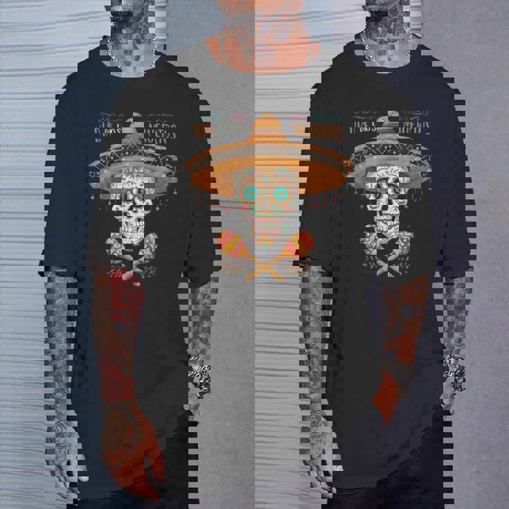 Dia -De-Los- Muertosグラフィック Tシャツ 彼への贈り物