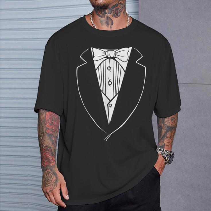 Divertido Traje De Cena Clásico Traje De Fiesta Regalo Camiseta unisex Regalos para él