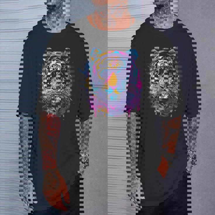 Dj Tiger ミュージックヘッドフォン 音楽プロデューサー ハウス ビートメーカー Tシャツ 彼への贈り物