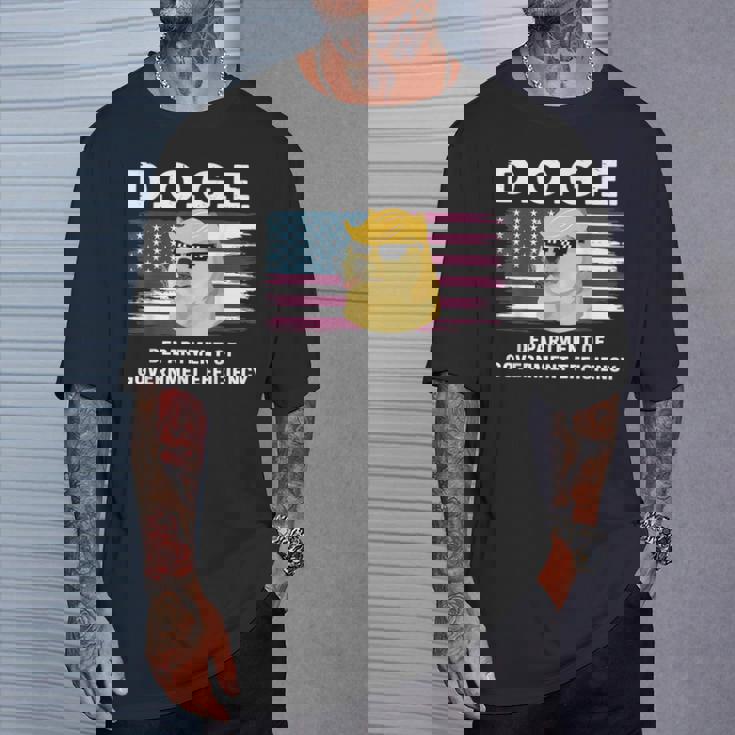 Doge 政府効率省 トランプ柴犬 Tシャツ 彼への贈り物