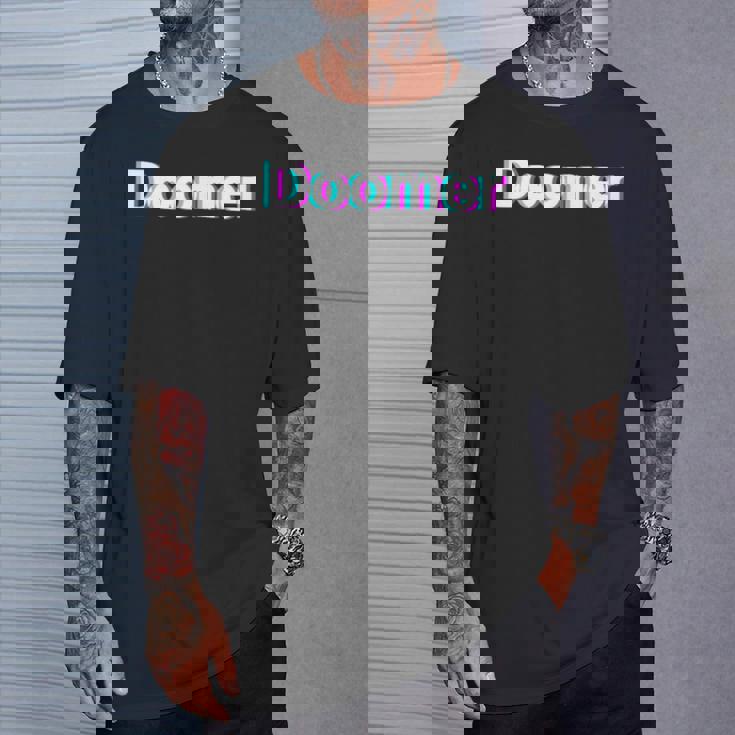 Doomer シャツ グリッチ レトロ Tシャツ 彼への贈り物