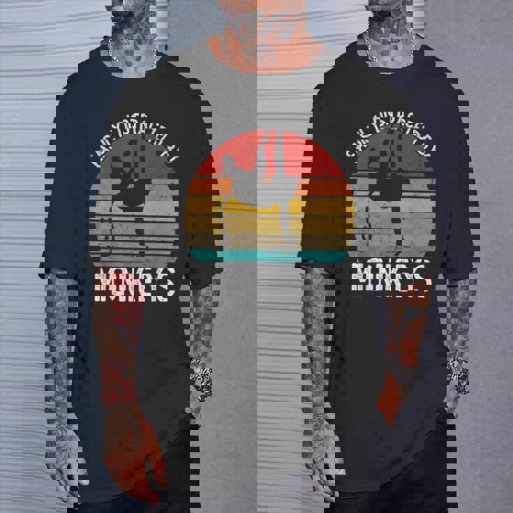 Easy Distracted By Monkeys シャツ ビンテージモンキー Tシャツ 彼への贈り物