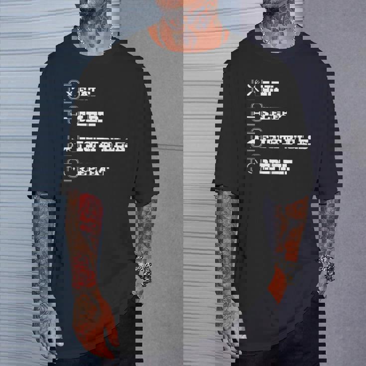 Eatleep Fight Bulls Repeat Bullsシリーズ ロデオクラウン Tシャツ 彼への贈り物