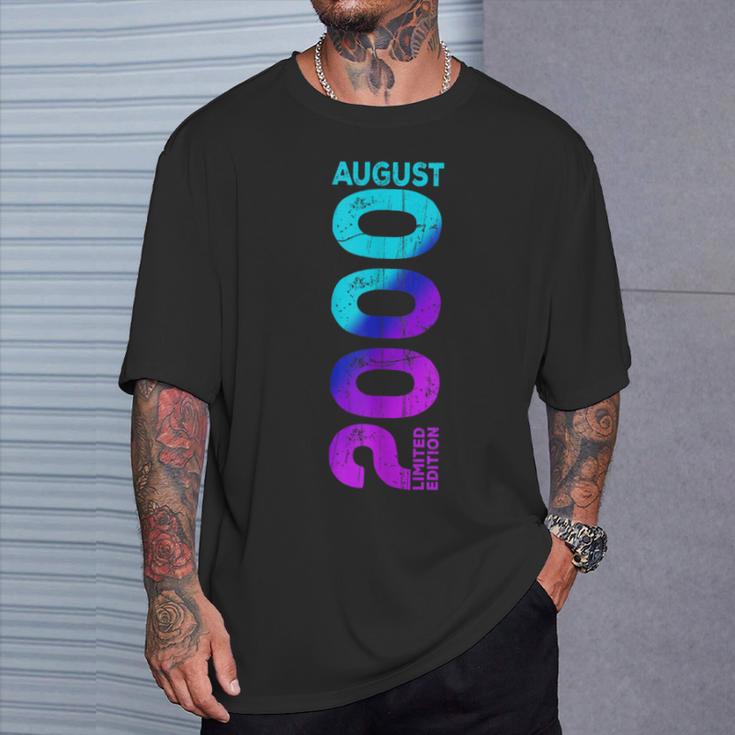 Edición Limitada Agosto 2000 Año 2000 Retro 2000 Camiseta unisex Regalos para él