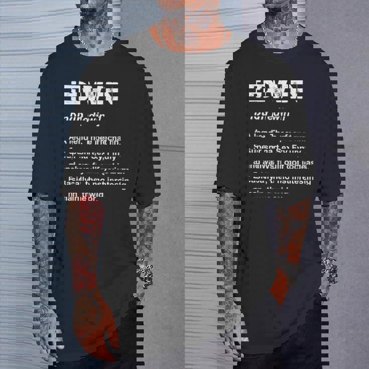 Edwin 名前 長袖tシャツ Tシャツ 彼への贈り物