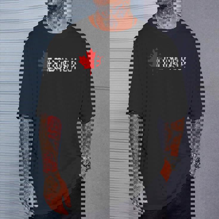 Elbows Up Canada Never 51 カナダ国旗 面白い 男性 女性 ギフト Tシャツ 彼への贈り物