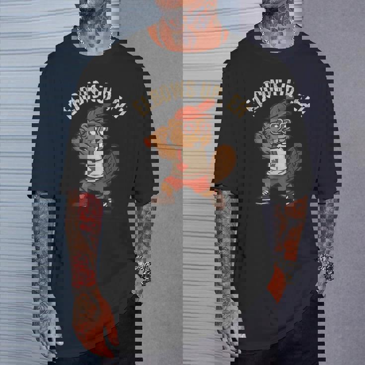 Elbows Up Eh Beaver ベースボール ファニーカナダデー Tシャツ 彼への贈り物