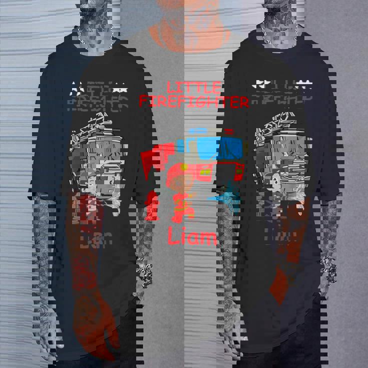 Enfant Camion De Pompiers Pour Enfants Duervice D'incendie Petit T-Shirt Cadeaux pour lui