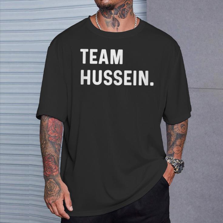 Equipo Hussein Nombre Camiseta unisex Regalos para él