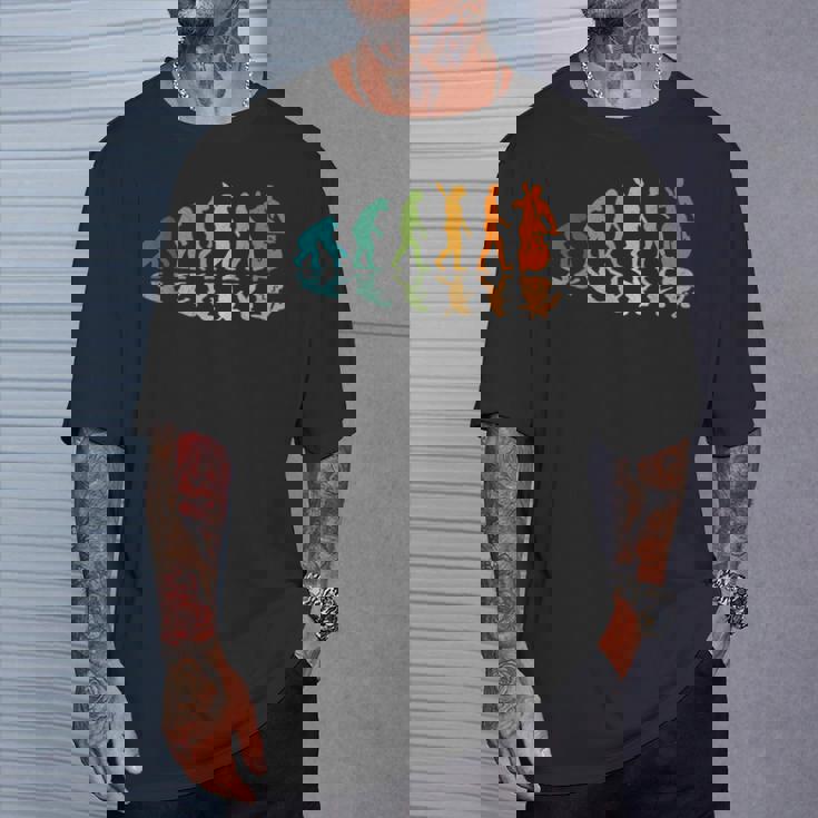 Evolution コントラバスプレーヤー Tシャツ 彼への贈り物