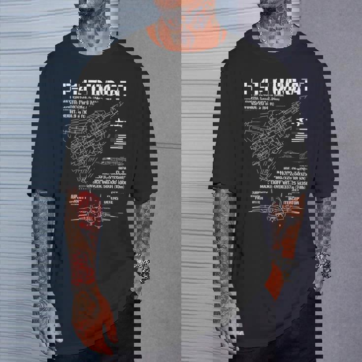 F-14 Tomcat 戦闘機 ジェット仕様 軍用飛行機 F14 Tomcat Tシャツ 彼への贈り物