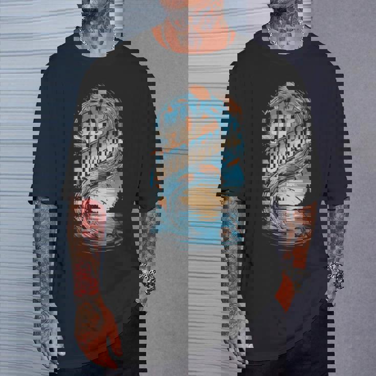 Fly-Nomenal 釣り竿とルアーグラフィック Tシャツ 彼への贈り物