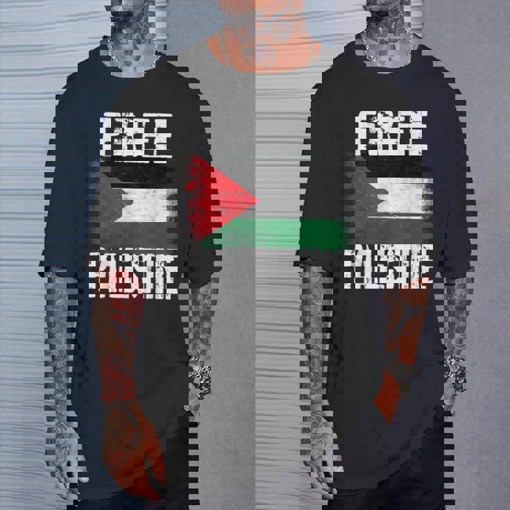 Free Palestine Free Gaza パレスチナの旗無料パレスチナ Tシャツ 彼への贈り物