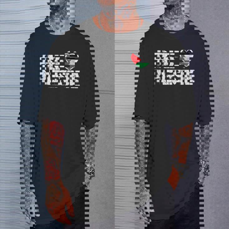 Free Palestine パレスチナの旗無料パレスチナ Tシャツ 彼への贈り物