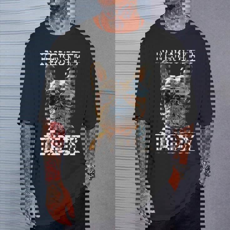 Frenchie Daddyフレンチー パパ 父の日 フレンチブルドッグ Tシャツ 彼への贈り物