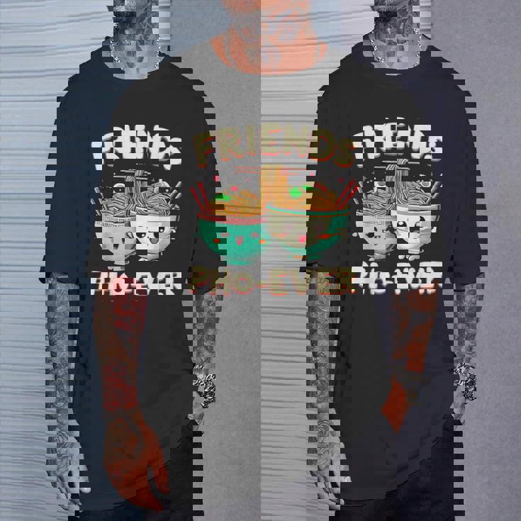 Friends Pho-Ever かわいいベトナムのフォー麺スープボウル Tシャツ 彼への贈り物