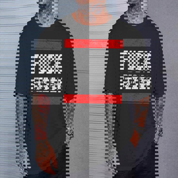 Fuck Racism 反人種差別者 Tシャツ 彼への贈り物