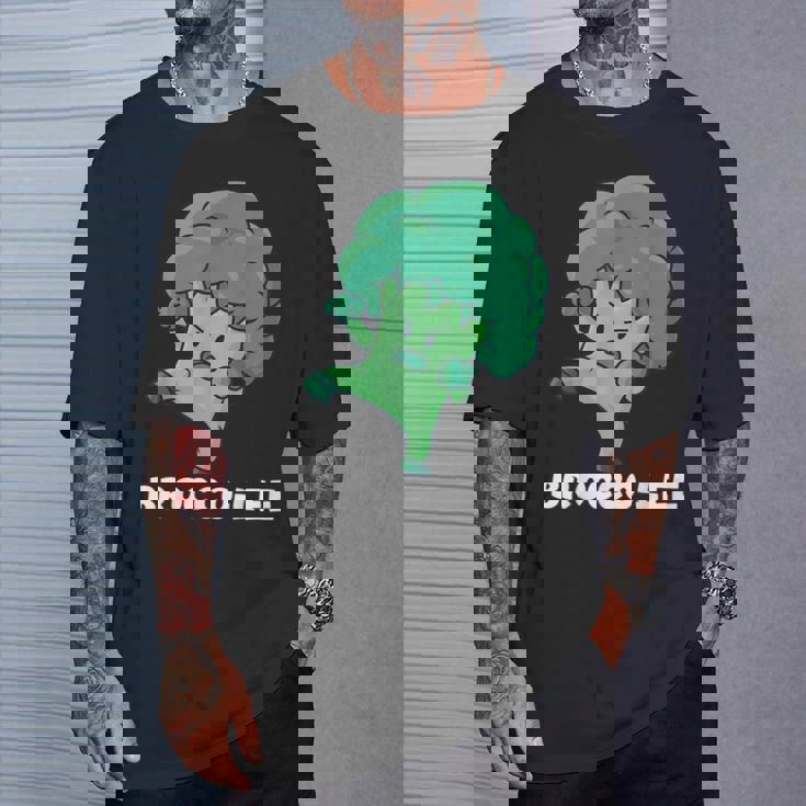 Brocco-Lee Punegetable Love ブロッコリー ビーガンダイエット Tシャツ 彼への贈り物