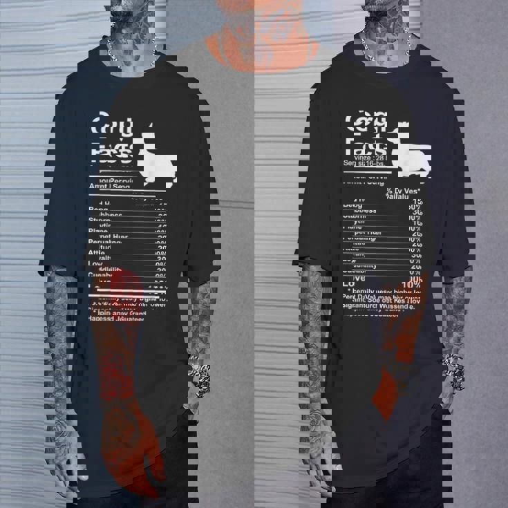 Corgi Facts 栄養ギフト カーディガン ペンブローク Tシャツ 彼への贈り物