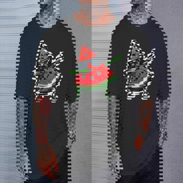 Dabbing スイカ サマーフルーツサングラス スイカ Tシャツ 彼への贈り物