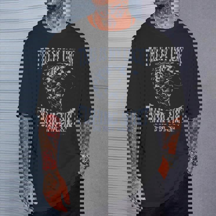 Dad My Lucky Fishing Do Not Wash Fishing Fishing Tシャツ 彼への贈り物