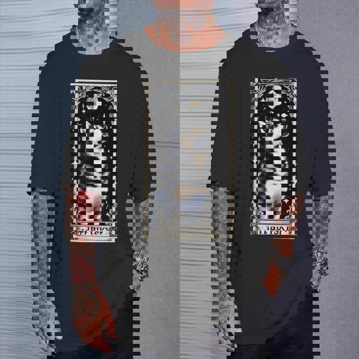 The Husky タロットカード メンズ レディース キッズ シベリアンハスキー Tシャツ 彼への贈り物