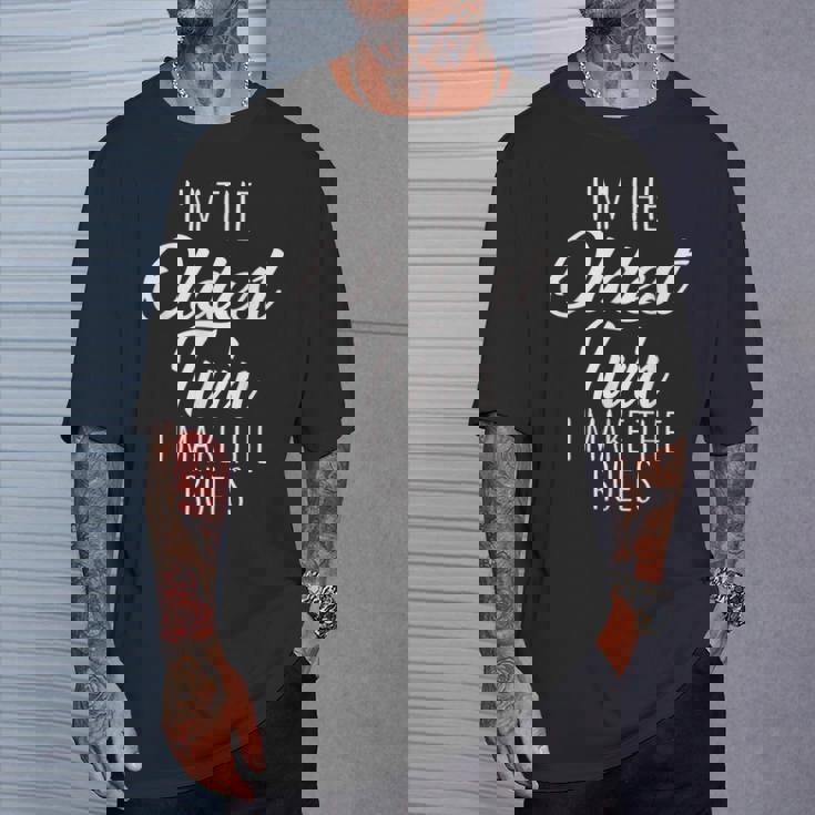 Twins Oldest Twin I Make The Rules 兄弟家族 Tシャツ 彼への贈り物