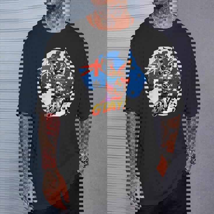 G'dayオーストラリアのお土産カンガルー。 Tシャツ 彼への贈り物