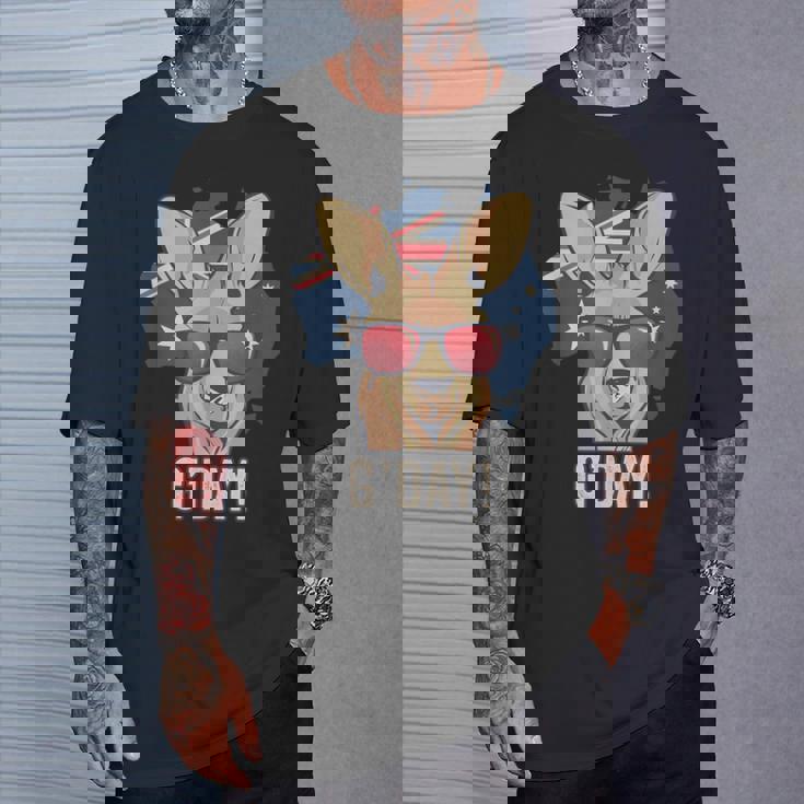 G'dayオーストラリアのお土産カンガルーギフト Tシャツ 彼への贈り物