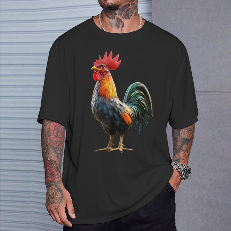 Gallo Pollo Papà Padre Pollaio Contadino Polli Maglietta Regalos para él