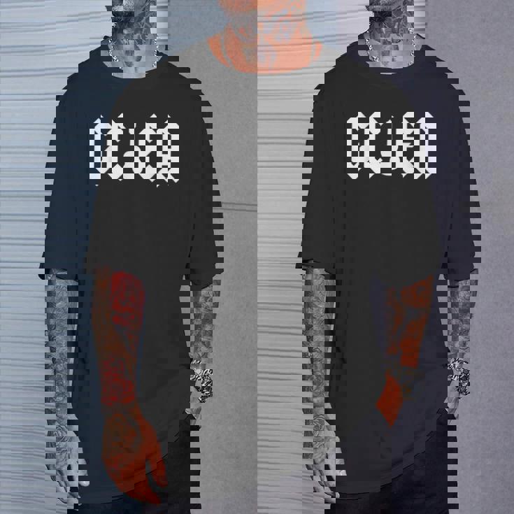 Gcea チューニング – ハードロッキングウクレレプレーヤーのためのホワイトデザイン Tシャツ 彼への贈り物