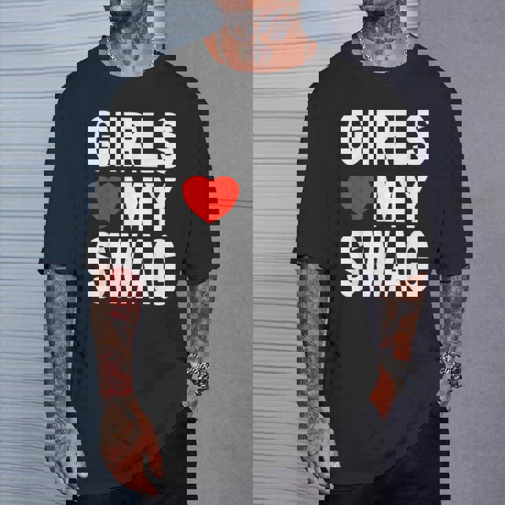 Girls Love Mywag シャツ おもしろい言葉 ガールズ Love Mywag Tシャツ 彼への贈り物