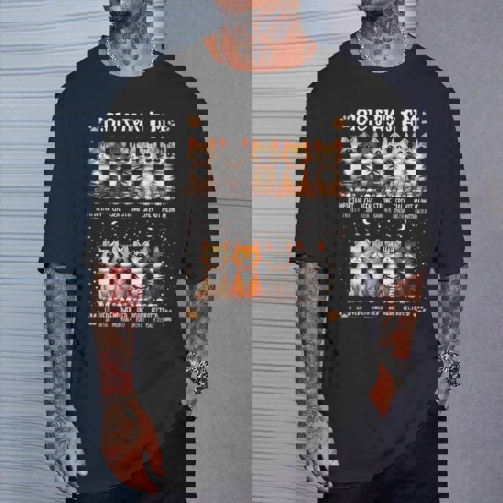 Godays I Am Christian 聖書詩 猫好き クリスチャン Tシャツ 彼への贈り物