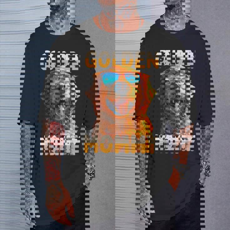 Golden Mommyゴールデン・ママ 母の日 ゴールデンレトリバー・ママ Tシャツ 彼への贈り物