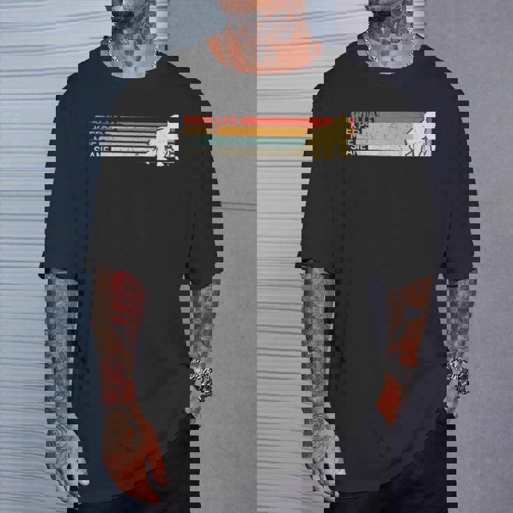 Gorillas Keep Meane Animal レディース ゴリラ ヴィンテージ 男性用 Tシャツ 彼への贈り物