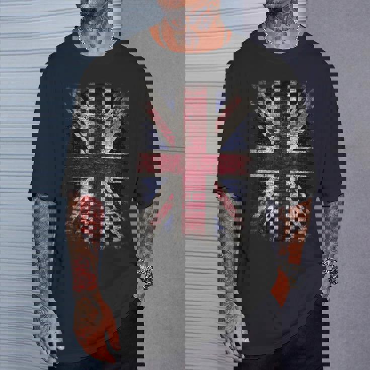 Grunge ユニオンジャック グラフィティ パンクスタイル Tシャツ 彼への贈り物