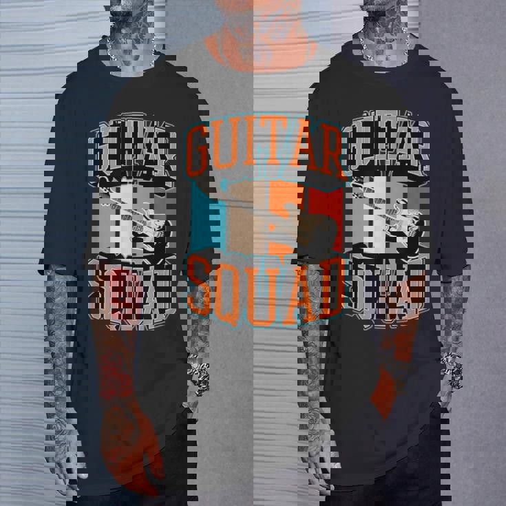 Guitarquad マッチング レトロ ヴィンテージスタイル ギターバンド Tシャツ 彼への贈り物
