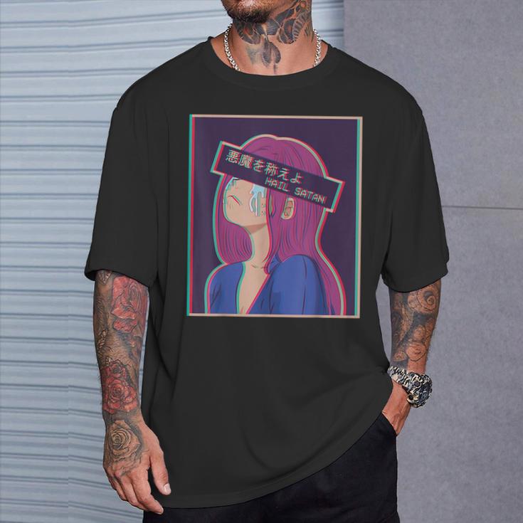 Hailatanad Anime Girl Japaneseaporwave Aesthetic Tシャツ 彼への贈り物