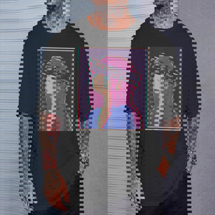 Hailatanad Anime Girl Japaneseaporwave Aesthetic Tシャツ 彼への贈り物