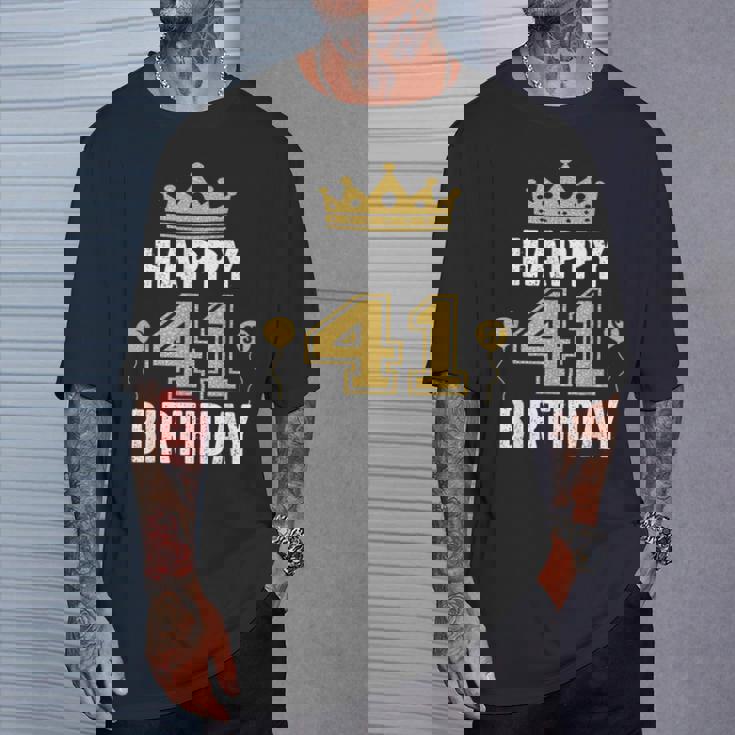 Happy 41St Birthday アイデア 41歳の男性と女性に Tシャツ 彼への贈り物