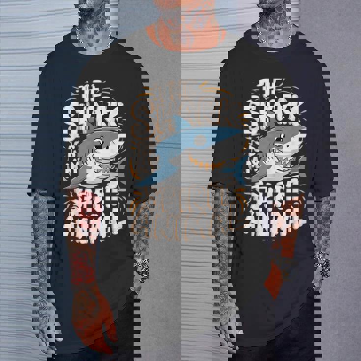 Thehark Is Mypirit アニマル 気まぐれなかわいいサメ Tシャツ 彼への贈り物