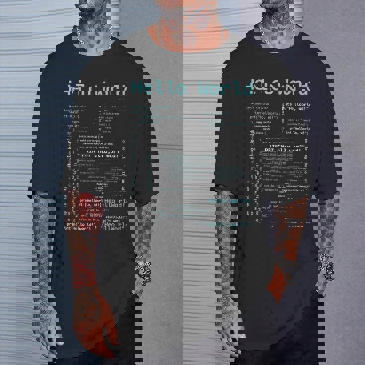 Hello World Includetdio Int Main Tシャツ 彼への贈り物