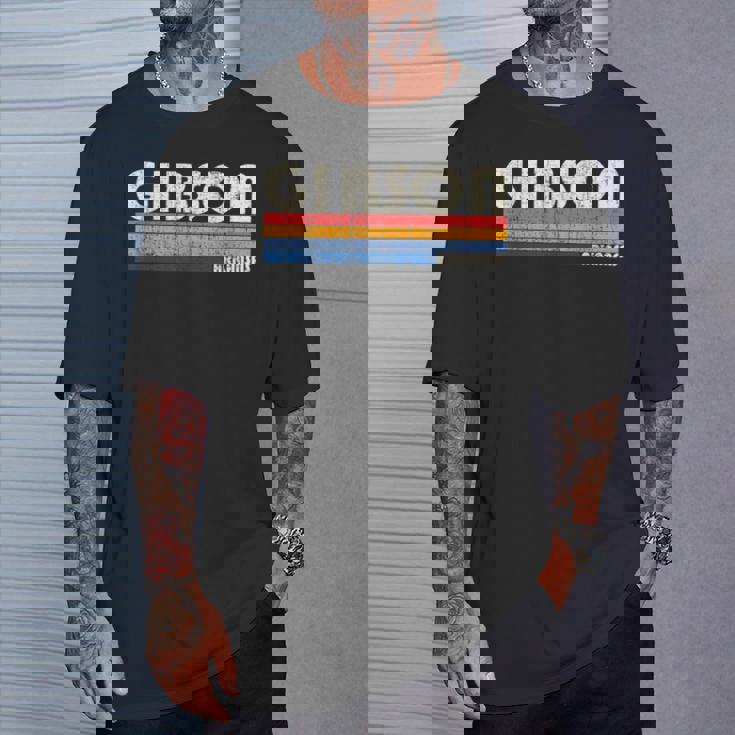 Hometown ヴィンテージ レトロ 70年代80年代スタイル ギブソン アーカンソー州 Tシャツ 彼への贈り物