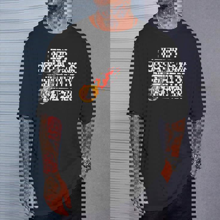 I Hope Both Teams Get Hit With A Meteor Lose メンズ レディース Tシャツ 彼への贈り物